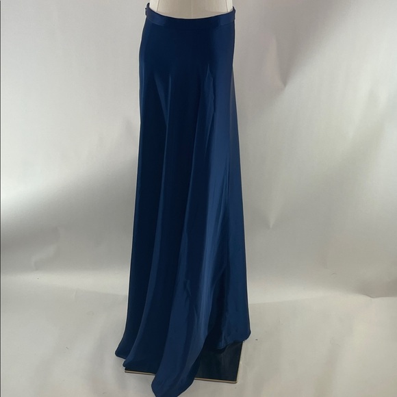 Polo Ralph Lauren Satin cobalt MAXI Skirt, 0 - Picture 10 of 14